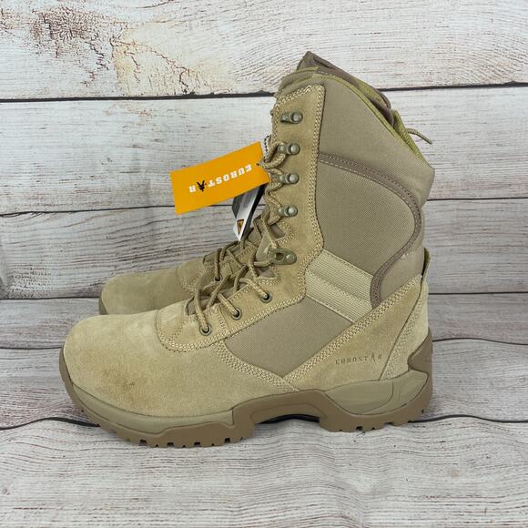 Eurostar EU01930 Troop Mens Sz 11 Tactical Boots Tan Leather main image 7